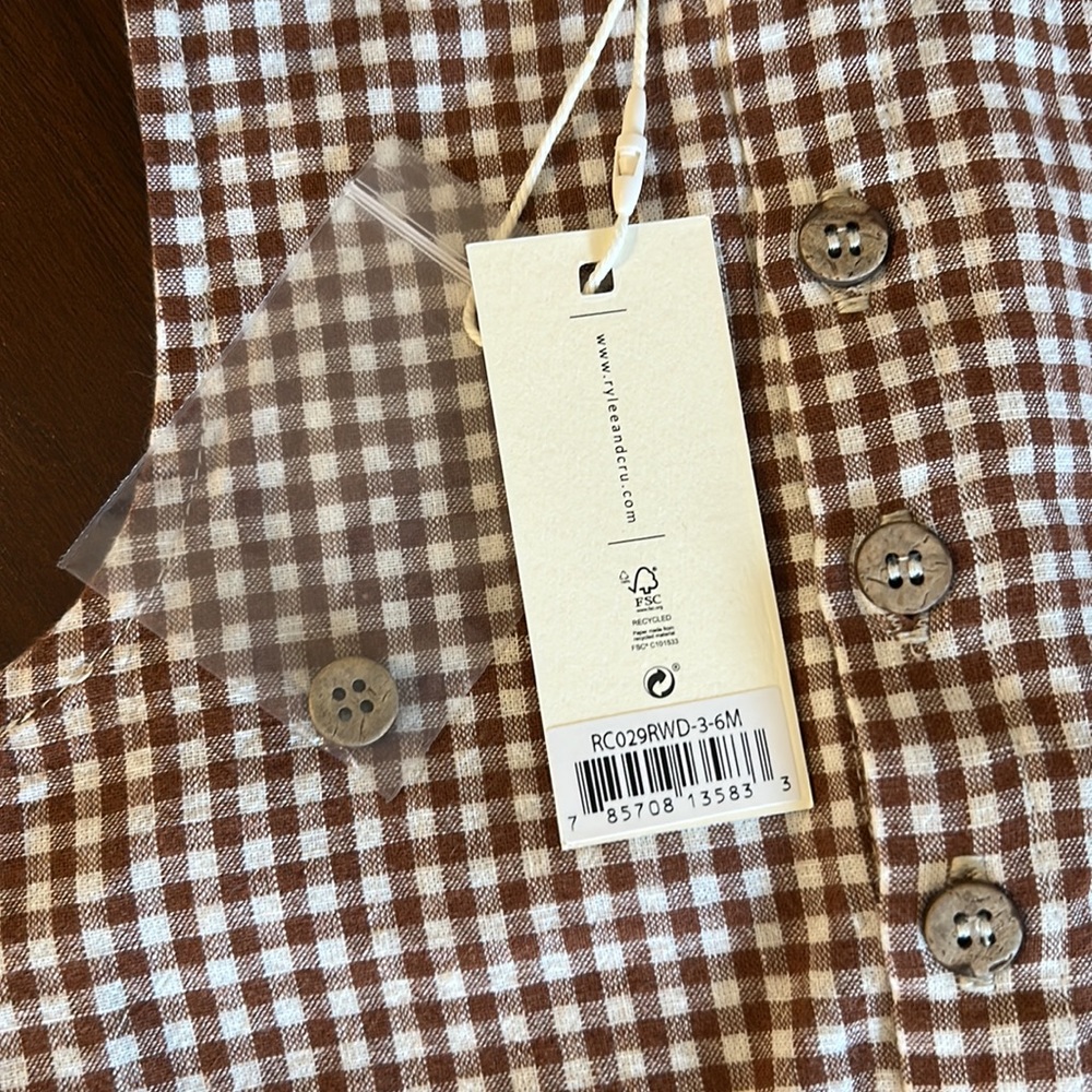 NWT Rylee & Cru fall checked jumper - Picture 2 of 3